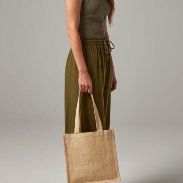 Jute Compact Tote Thumbnail