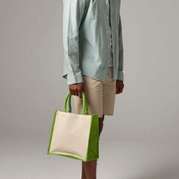 Printers Midi Jute Bag Thumbnail