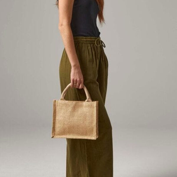 Shimmer Jute Mini Gift Bag Thumbnail