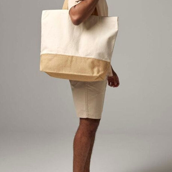 Jute Base Canvas Tote XL Thumbnail