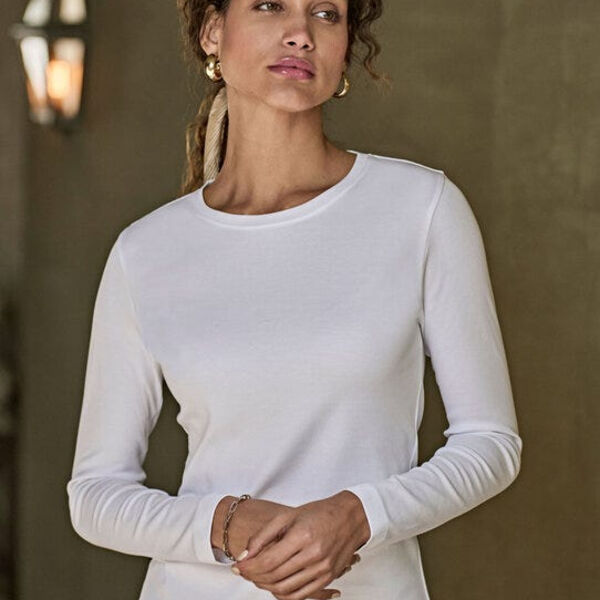 Ladies' Long Sleeve Interlock Tee Thumbnail