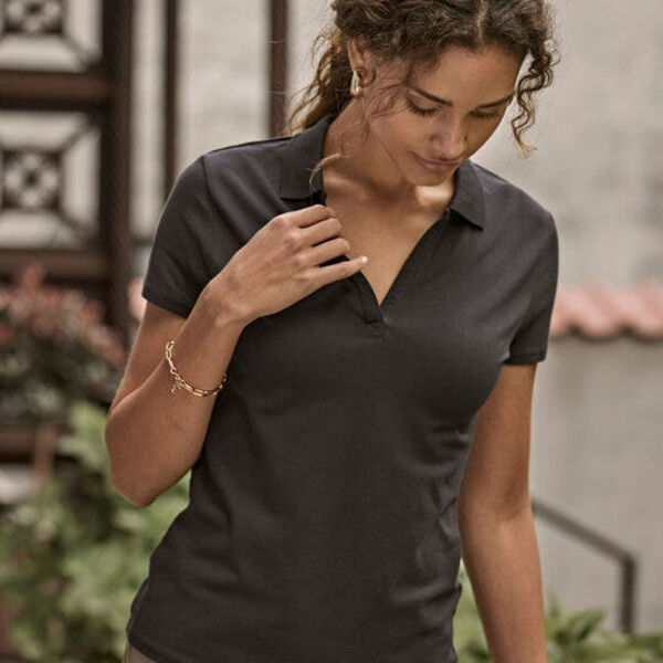 Women's Luxury Stretch V-Neck Polo Thumbnail