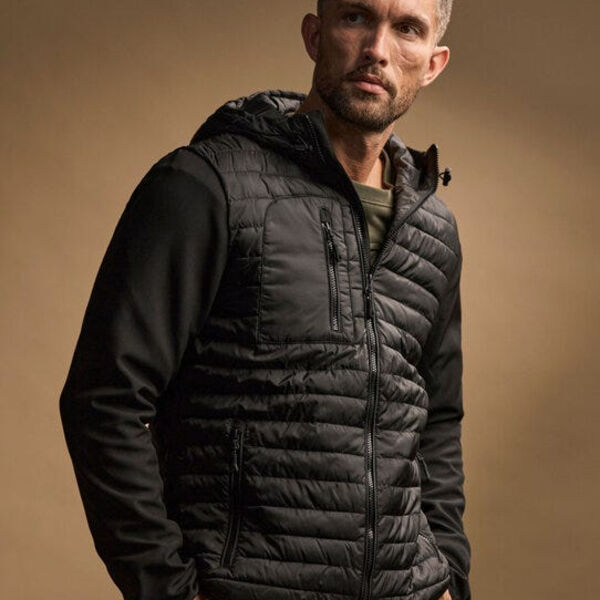 Men's Hooded Crossover Jacket Thumbnail