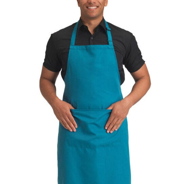 Recycled Bib Apron With Pocket Thumbnail