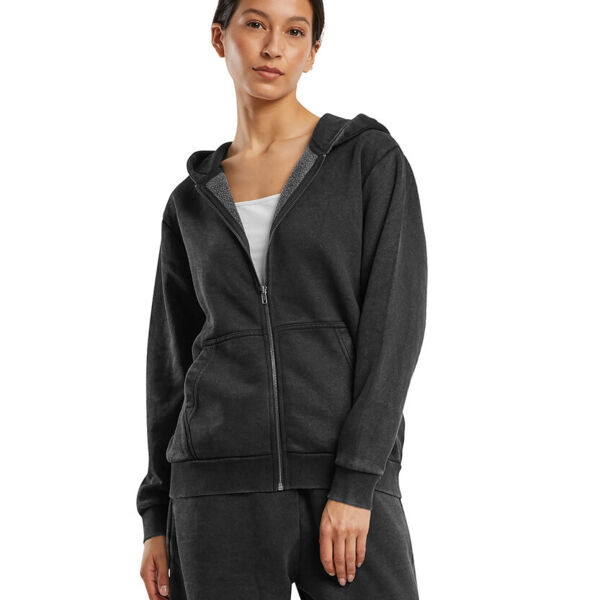 Women’s vintage heavy zip hoodie Thumbnail