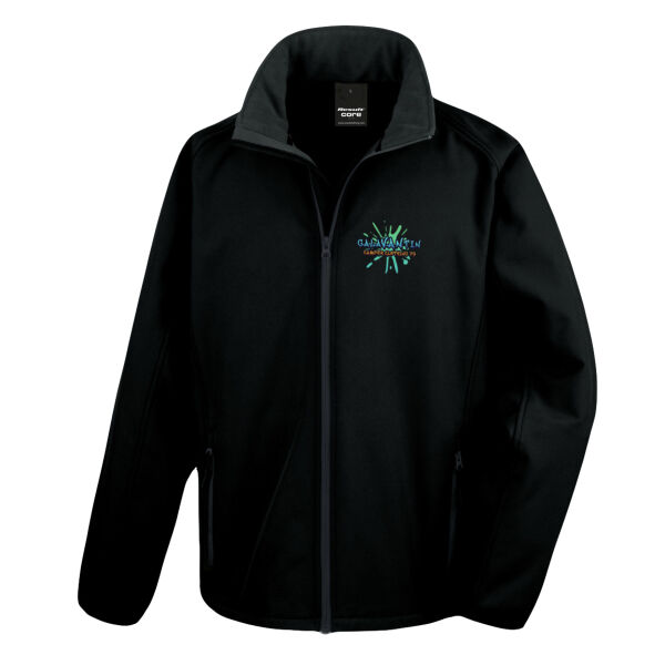 Men's Printable Softshell Jacket with Recycled Inner Fleece (Small front logo) Thumbnail