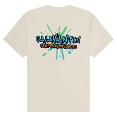 Organic Heavy T-Shirt (Small front & large back logo) Thumbnail