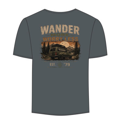 Wander more worry less Cotton T--Shirt Thumbnail