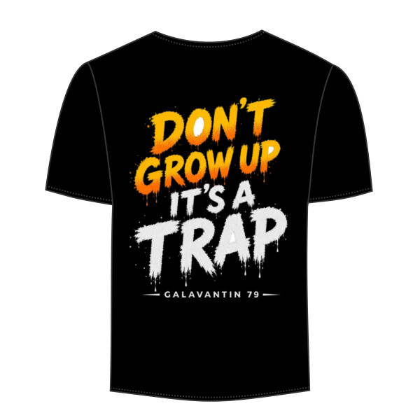 Don't grow up! (Small Galavantin logo front) and (Large Don't grow up back)  Thumbnail