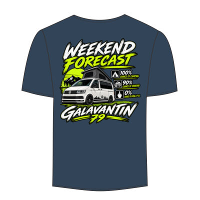 Weekend forecast! (Large logo on back, Small logo on the front) Thumbnail