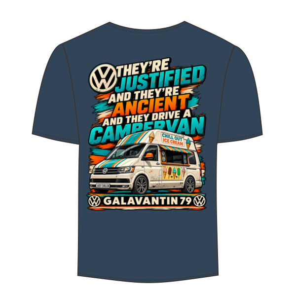Drive a Campervan! (Small Galavantin logo front) and (Large logo on back)  Thumbnail