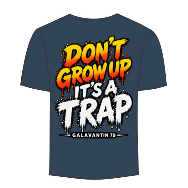 Don't grow up! (Small Galavantin logo front) and (Large Don't grow up back)  Thumbnail