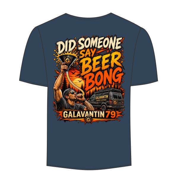 Beer Bong! (Small Galavantin logo front) and (Large logo on back)  Thumbnail