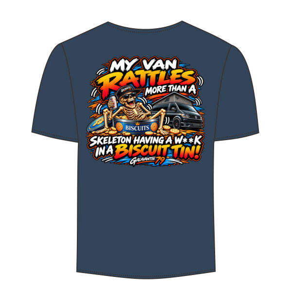 My Van Rattles! (Small Galavantin logo front) and (Large logo on back)  Thumbnail