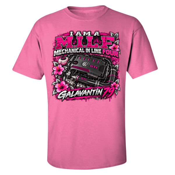 Milf! (Small Galavantin logo front) and (Large logo on back)  Thumbnail