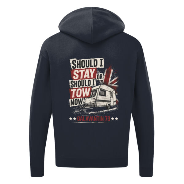 Should i stay (Small Galavantin logo on front) and (Large Should i stay on back) Thumbnail